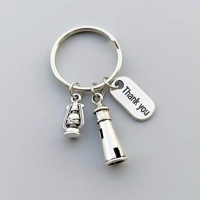 Lighthouse Thank You Key Ring